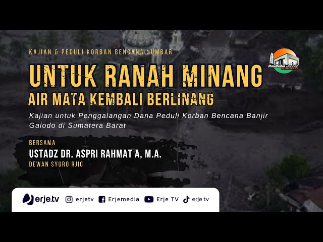 Untuk Ranah Minang, Air Mata Kembali Berlinang..
